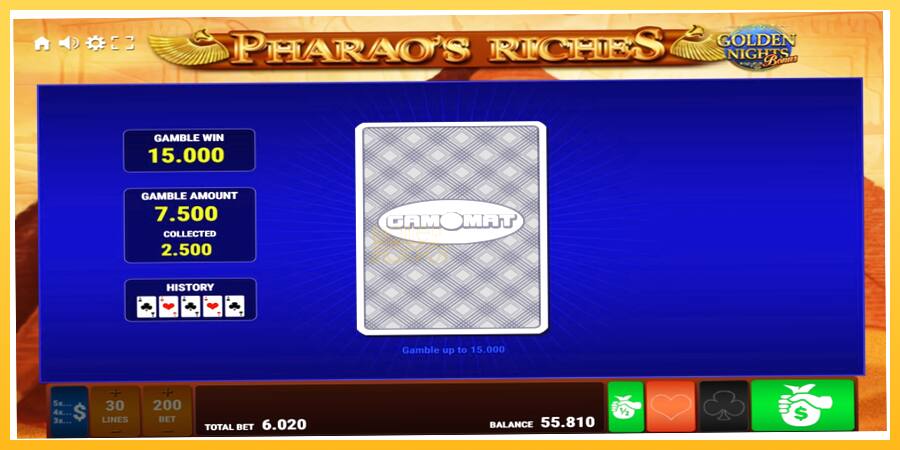 Игровой аппарат Pharaos Riches Golden Nights - игра на реальные деньги, картинка 5