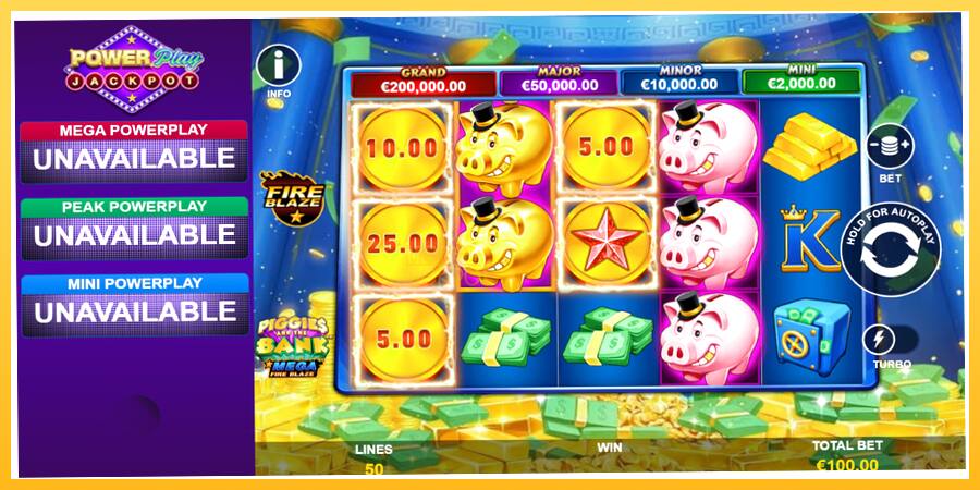 Игровой аппарат Piggies and the Bank PowerPlay Jackpot - игра на реальные деньги, картинка 2