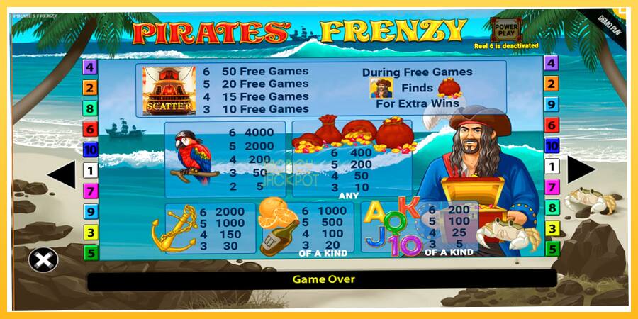 Игровой аппарат Pirates Frenzy - игра на реальные деньги, картинка 6