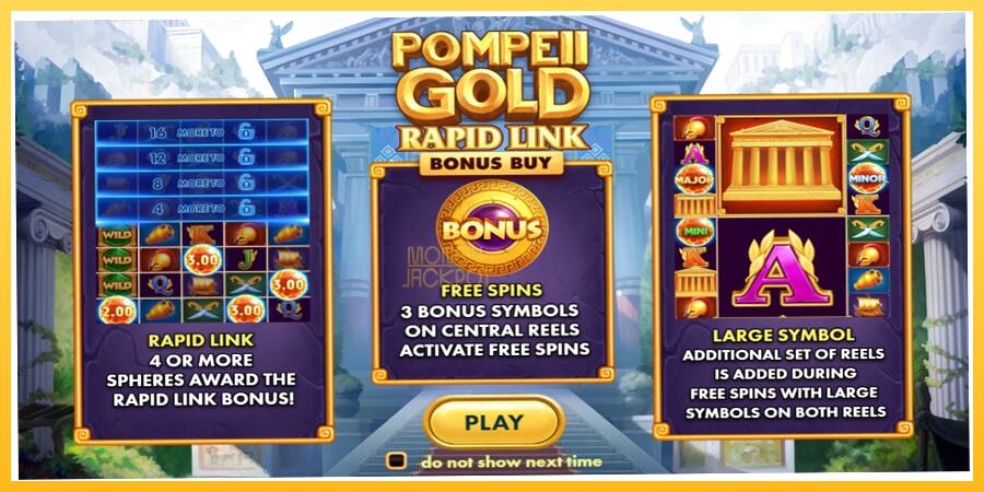 Игровой аппарат Pompeii Gold Rapid Link Bonus Buy - игра на реальные деньги, картинка 1