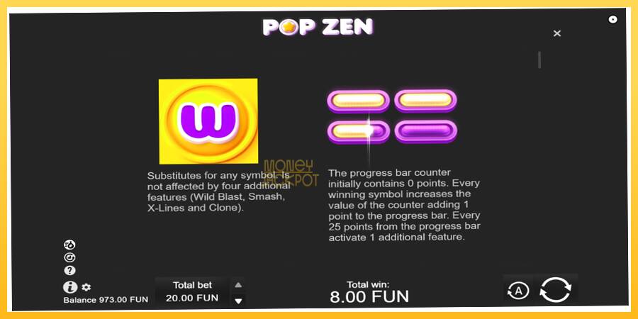 Игровой аппарат Pop Zen - игра на реальные деньги, картинка 5