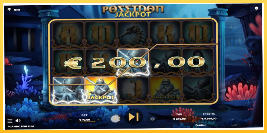 Игровой аппарат Poseidon Jackpot - игра на реальные деньги, картинка 2