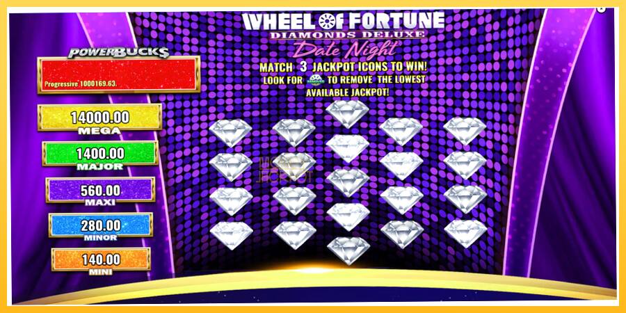 Игровой аппарат PowerBucks Wheel of Fortune Diamonds Deluxe Date Night - игра на реальные деньги, картинка 4