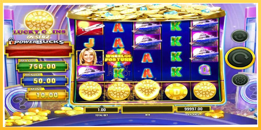 Игровой аппарат PowerBucks Wheel of Fortune Lucky Coins On Stage - игра на реальные деньги, картинка 2