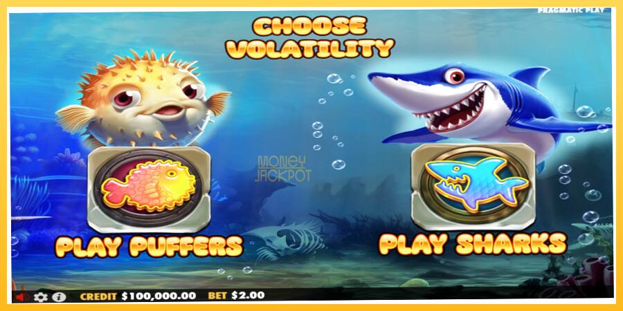 Игровой аппарат Puffers Vs Sharks - игра на реальные деньги, картинка 1