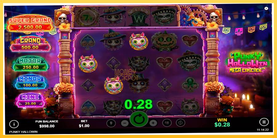 Игровой аппарат Punky HalloWin Mega Cascade - игра на реальные деньги, картинка 2