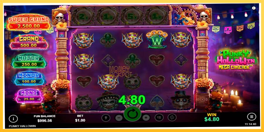 Игровой аппарат Punky HalloWin Mega Cascade - игра на реальные деньги, картинка 3