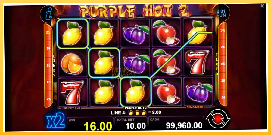 Игровой аппарат Purple Hot 2 - игра на реальные деньги, картинка 2