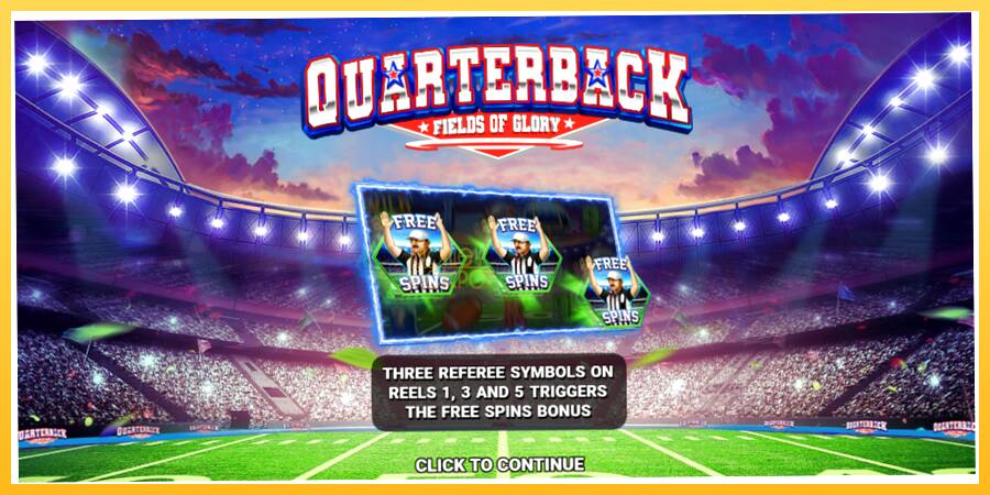 Игровой аппарат Quarterback Fields of Glory - игра на реальные деньги, картинка 1