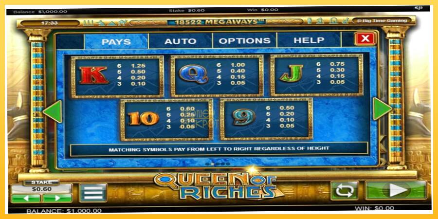 Игровой аппарат Queen of Riches - игра на реальные деньги, картинка 6