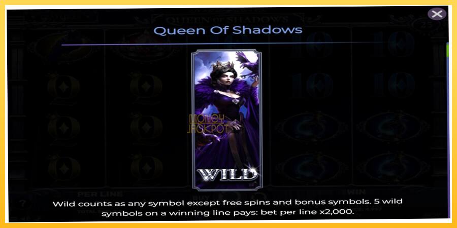 Игровой аппарат Queen of Shadows - игра на реальные деньги, картинка 4