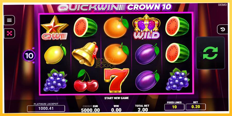 Игровой аппарат Quick Win Crown 10 - игра на реальные деньги, картинка 1