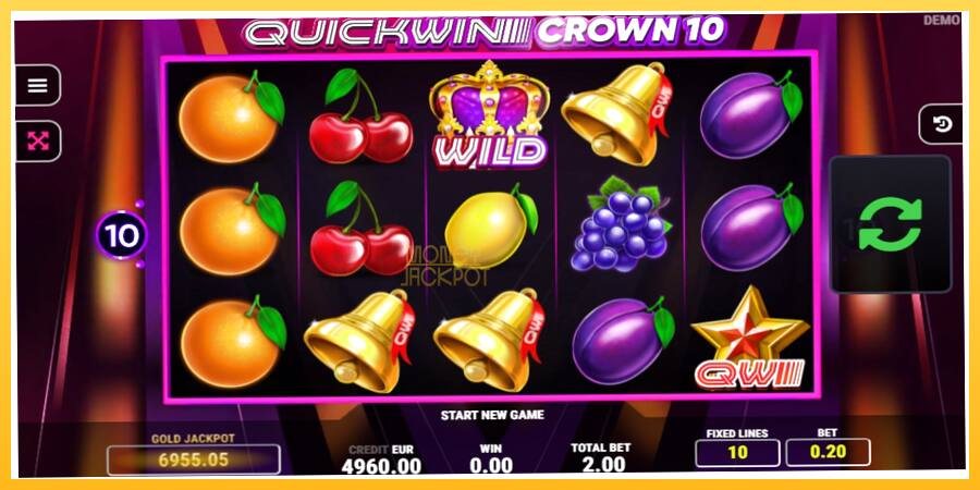 Игровой аппарат Quick Win Crown 10 - игра на реальные деньги, картинка 2