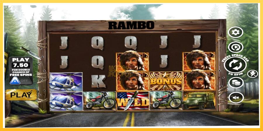 Игровой аппарат Rambo - игра на реальные деньги, картинка 1