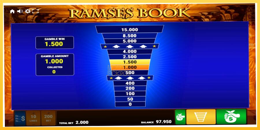 Игровой аппарат Ramses Book - игра на реальные деньги, картинка 3