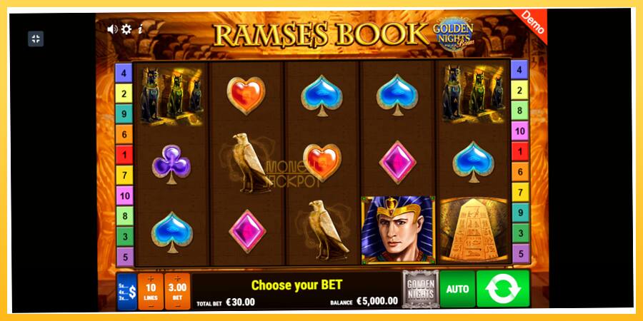 Игровой аппарат Ramses Book Golden Nights - игра на реальные деньги, картинка 2