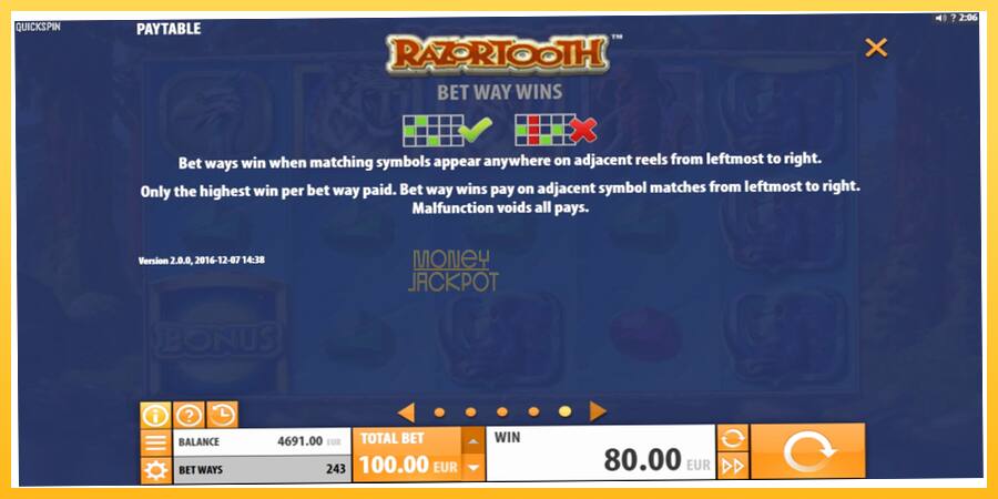 Игровой аппарат Razortooth - игра на реальные деньги, картинка 7