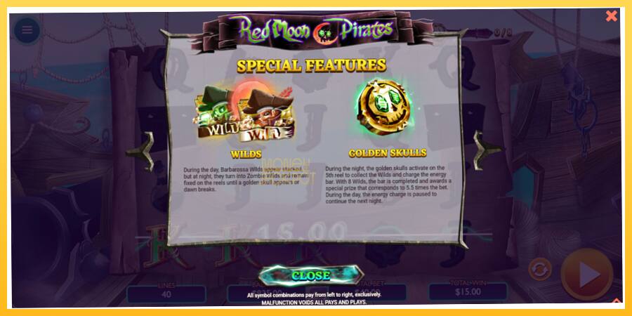 Игровой аппарат Red Moon Pirates - игра на реальные деньги, картинка 5