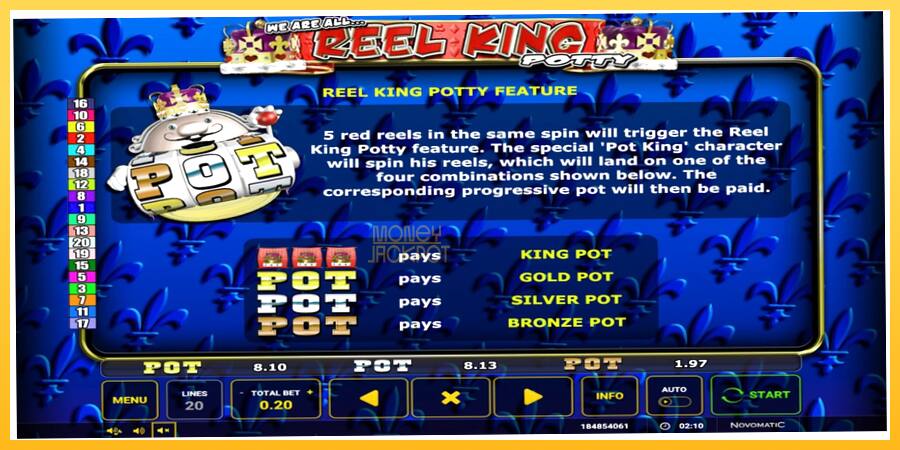 Игровой аппарат Reel King Potty - игра на реальные деньги, картинка 4