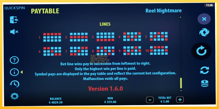 Игровой аппарат Reel Nightmare - игра на реальные деньги, картинка 7