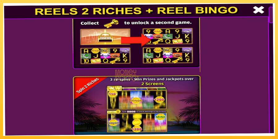 Игровой аппарат Reels 2 Riches with Reel Bingo - игра на реальные деньги, картинка 4