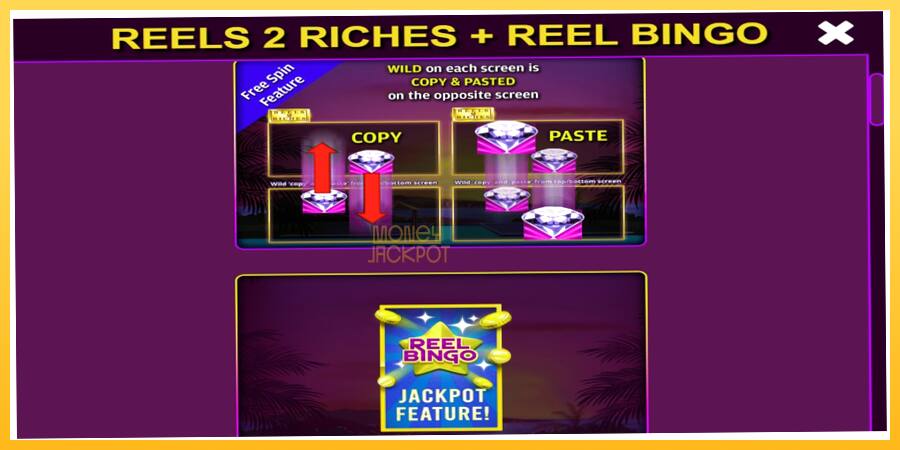 Игровой аппарат Reels 2 Riches with Reel Bingo - игра на реальные деньги, картинка 5