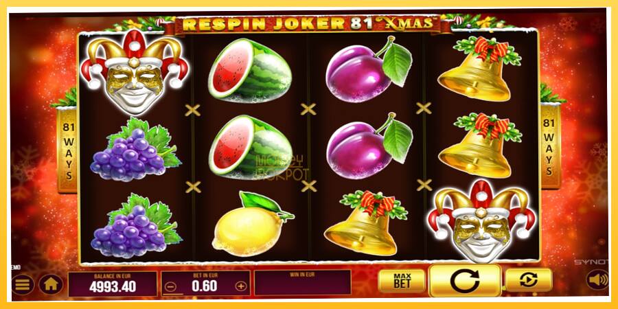 Игровой аппарат Respin Joker 81 Xmas - игра на реальные деньги, картинка 3