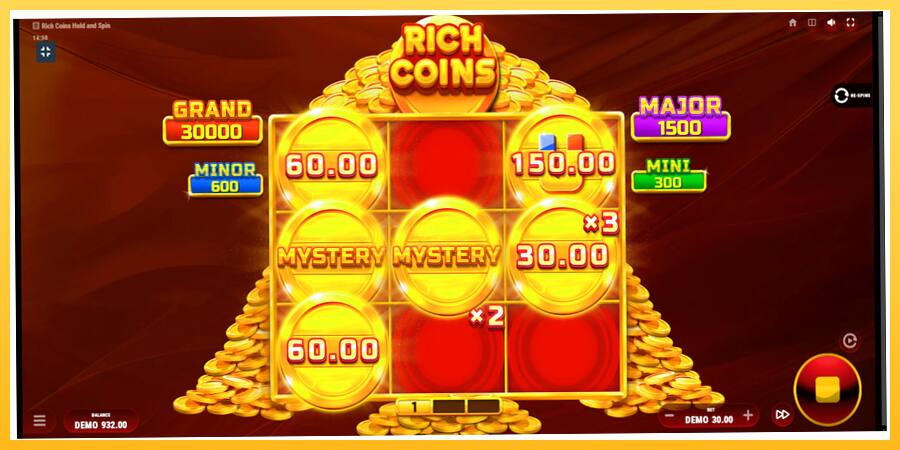 Игровой аппарат Rich Coins Hold and Spin - игра на реальные деньги, картинка 4