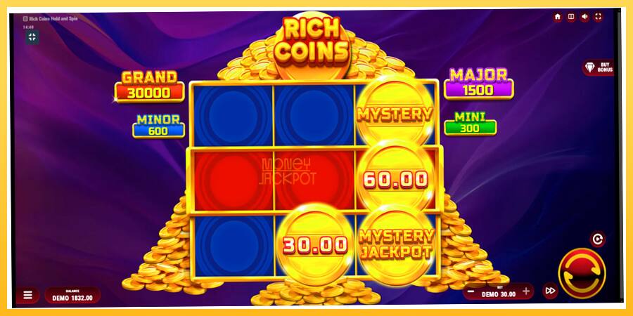 Игровой аппарат Rich Coins Hold and Spin - игра на реальные деньги, картинка 5