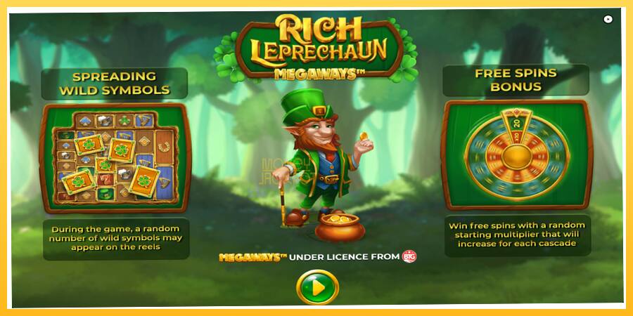 Игровой аппарат Rich Leprechaun Megaways - игра на реальные деньги, картинка 1