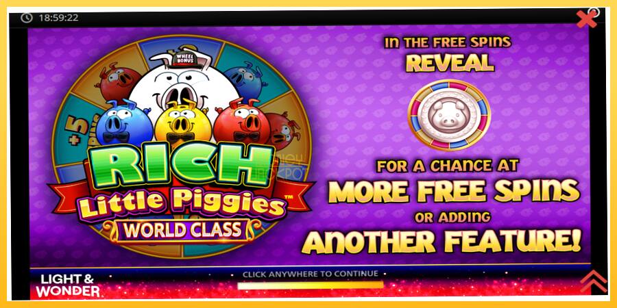 Игровой аппарат Rich Little Piggies World Class - игра на реальные деньги, картинка 1