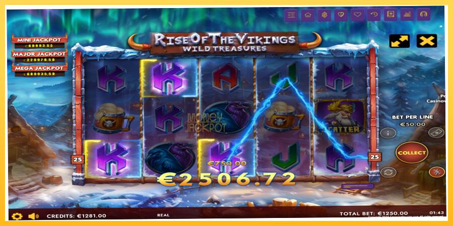 Игровой аппарат Rise of The Vikings - Wild Treasures - игра на реальные деньги, картинка 3