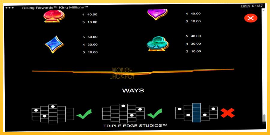 Игровой аппарат Rising Rewards King Millions - игра на реальные деньги, картинка 6