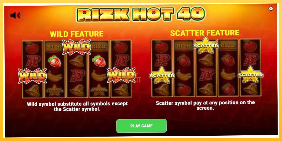 Игровой аппарат Rizk Hot 40 - игра на реальные деньги, картинка 1