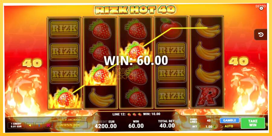 Игровой аппарат Rizk Hot 40 - игра на реальные деньги, картинка 3