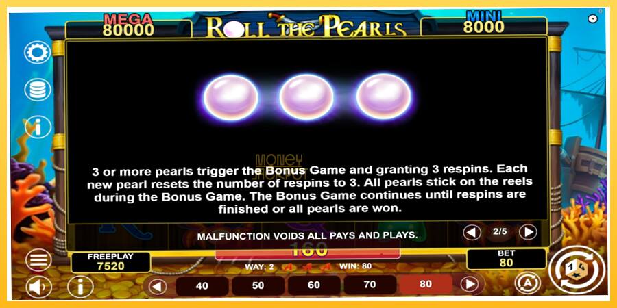 Игровой аппарат Roll The Pearls Hold & Win - игра на реальные деньги, картинка 6