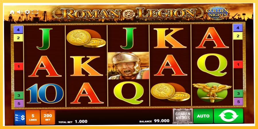 Игровой аппарат Roman Legion Golden Nights - игра на реальные деньги, картинка 1