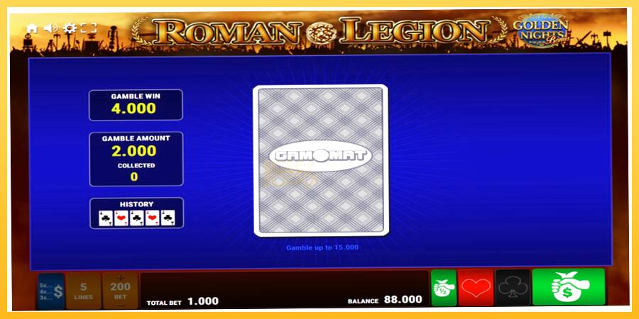 Игровой аппарат Roman Legion Golden Nights - игра на реальные деньги, картинка 4