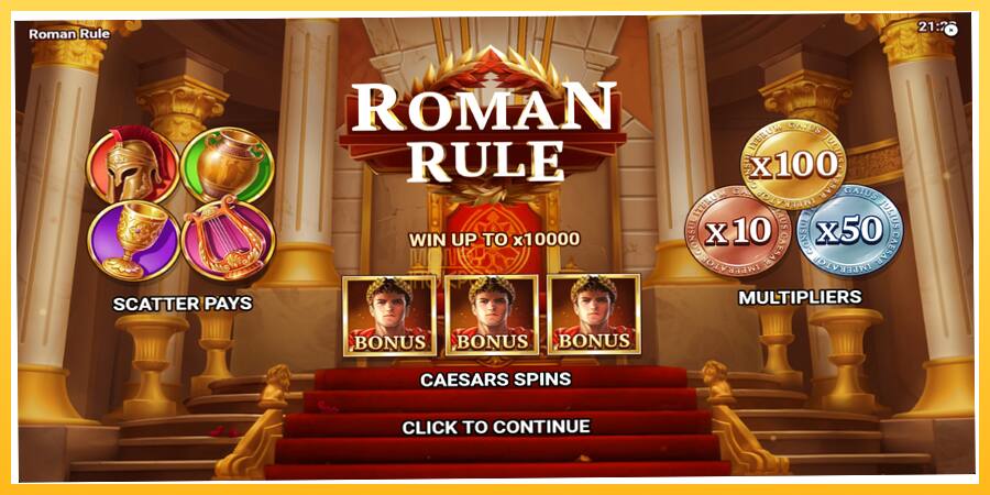 Игровой аппарат Roman Rule - игра на реальные деньги, картинка 1