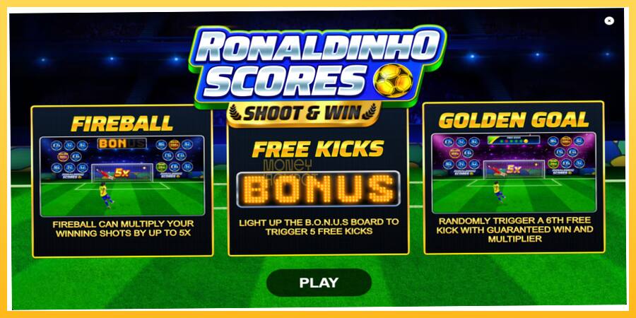 Игровой аппарат Ronaldinho Scores Shoot & Win - игра на реальные деньги, картинка 1