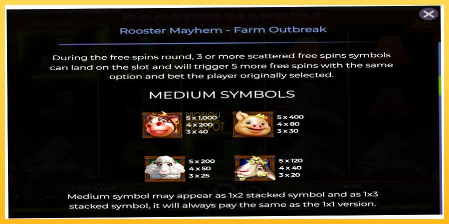 Игровой аппарат Rooster Mayhem Farm Outbreak - игра на реальные деньги, картинка 5