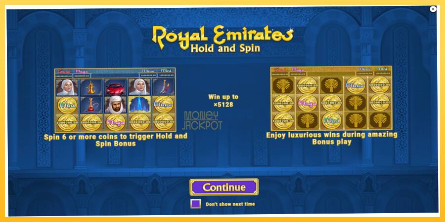 Игровой аппарат Royal Emirates Hold and Spin - игра на реальные деньги, картинка 1