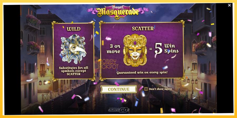 Игровой аппарат Royal Masquerade - игра на реальные деньги, картинка 1