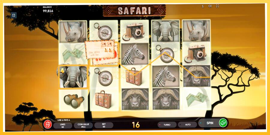 Игровой аппарат Safari - игра на реальные деньги, картинка 3