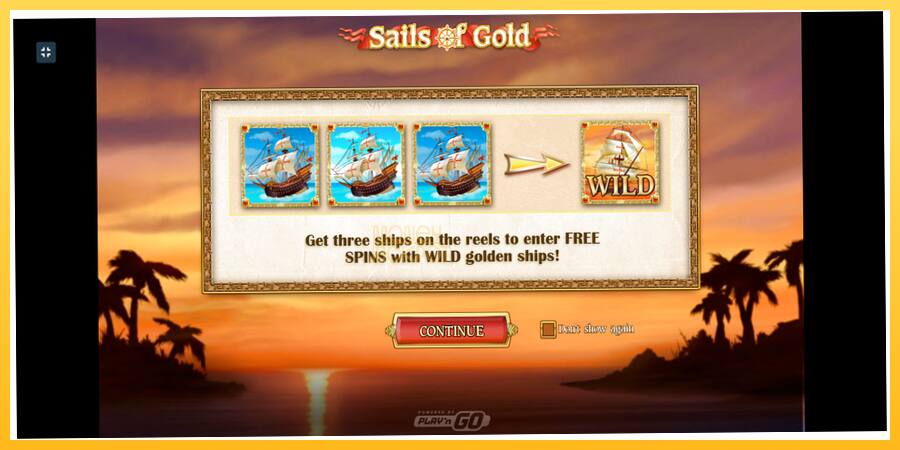 Игровой аппарат Sails of Gold - игра на реальные деньги, картинка 1