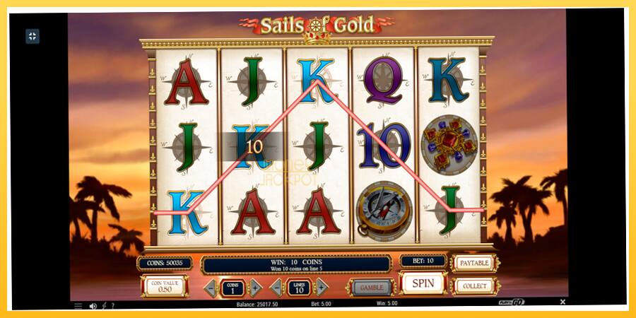 Игровой аппарат Sails of Gold - игра на реальные деньги, картинка 7