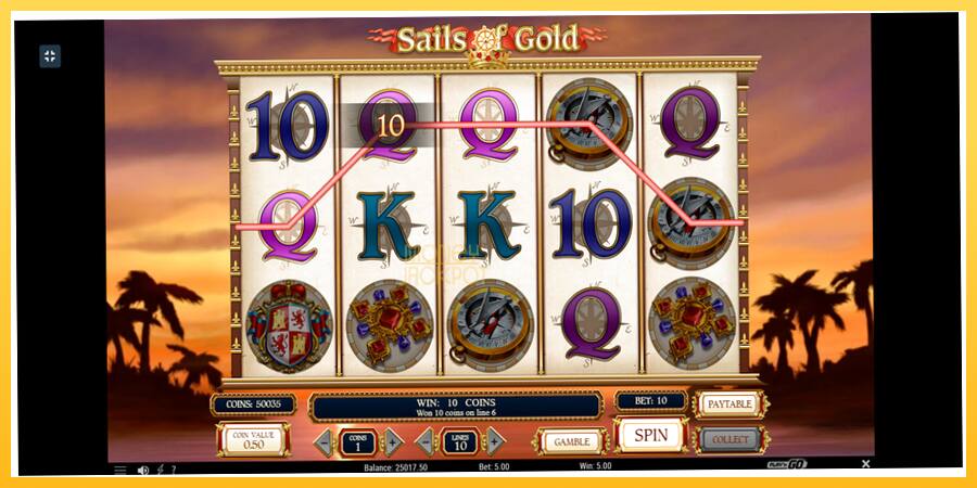 Игровой аппарат Sails of Gold - игра на реальные деньги, картинка 9