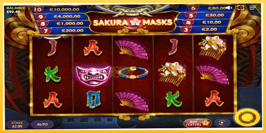 Игровой аппарат Sakura Masks - игра на реальные деньги, картинка 2