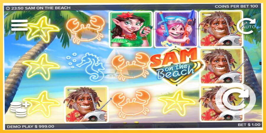 Игровой аппарат Sam on the Beach - игра на реальные деньги, картинка 1