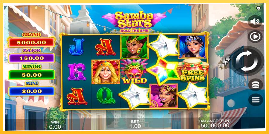 Игровой аппарат Samba Stars: Hold the Spin - игра на реальные деньги, картинка 1